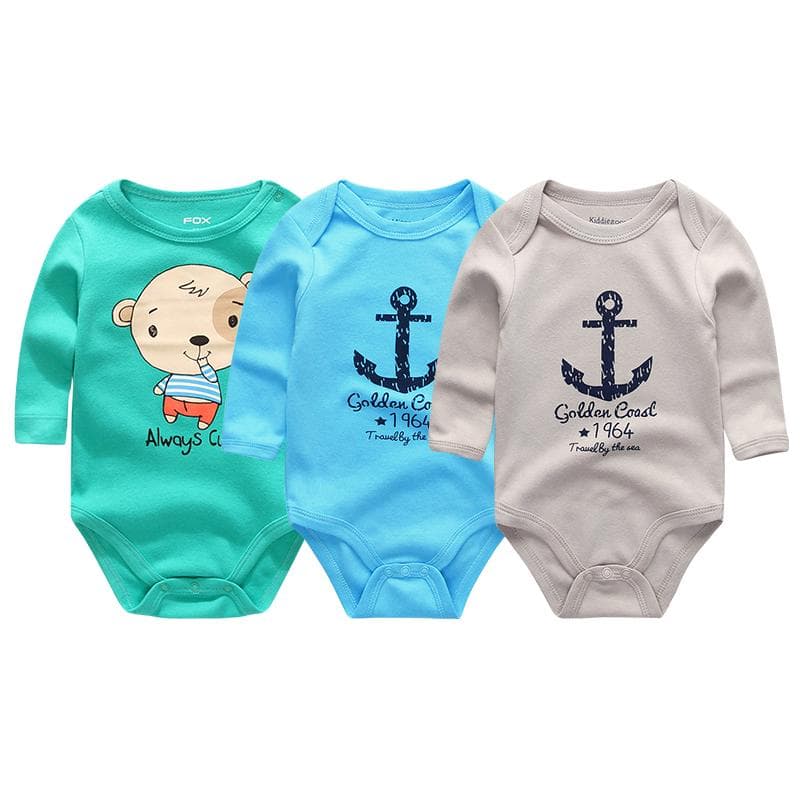 Unisex Baby Clothes Cotton Newborn Girl Boy Clothes Cartoon Infant Toddlers Jumpsuits Pajamas Clothing 12M