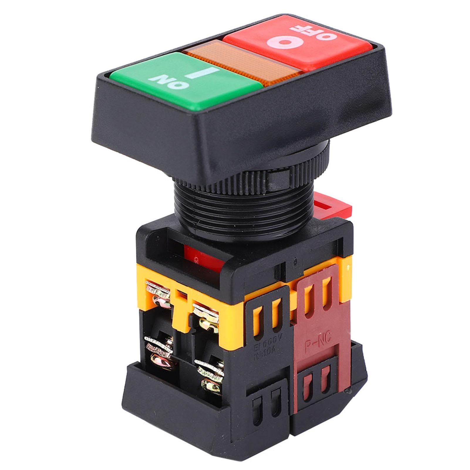 PPBB30N Double Push Button Switch with LED Light On Off Momentary Button(380VAC )