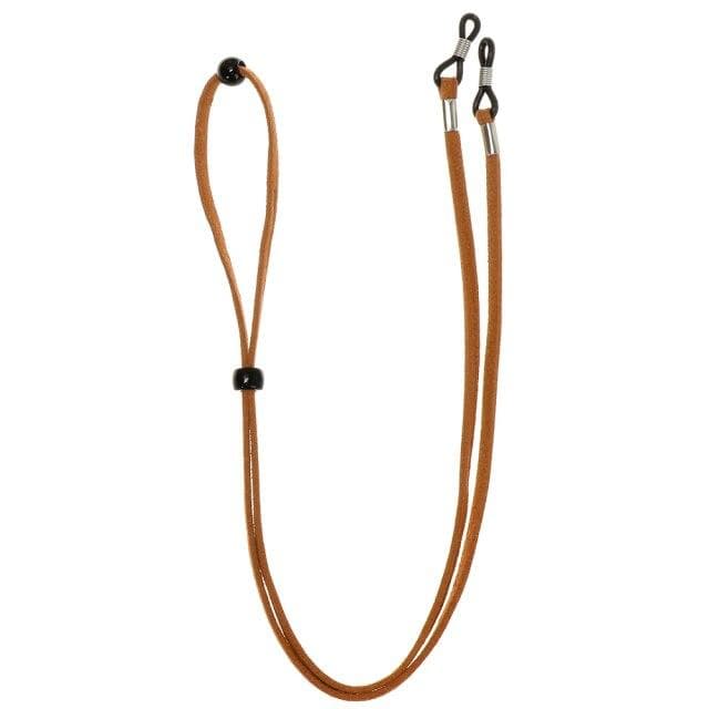 Fashion Adjustable Glasses Chain Face Mask Lanyards Non -Slip Anti -Lost Wearing Holding Wire Comfort Sunglasses Cord Neck Strap light brown
