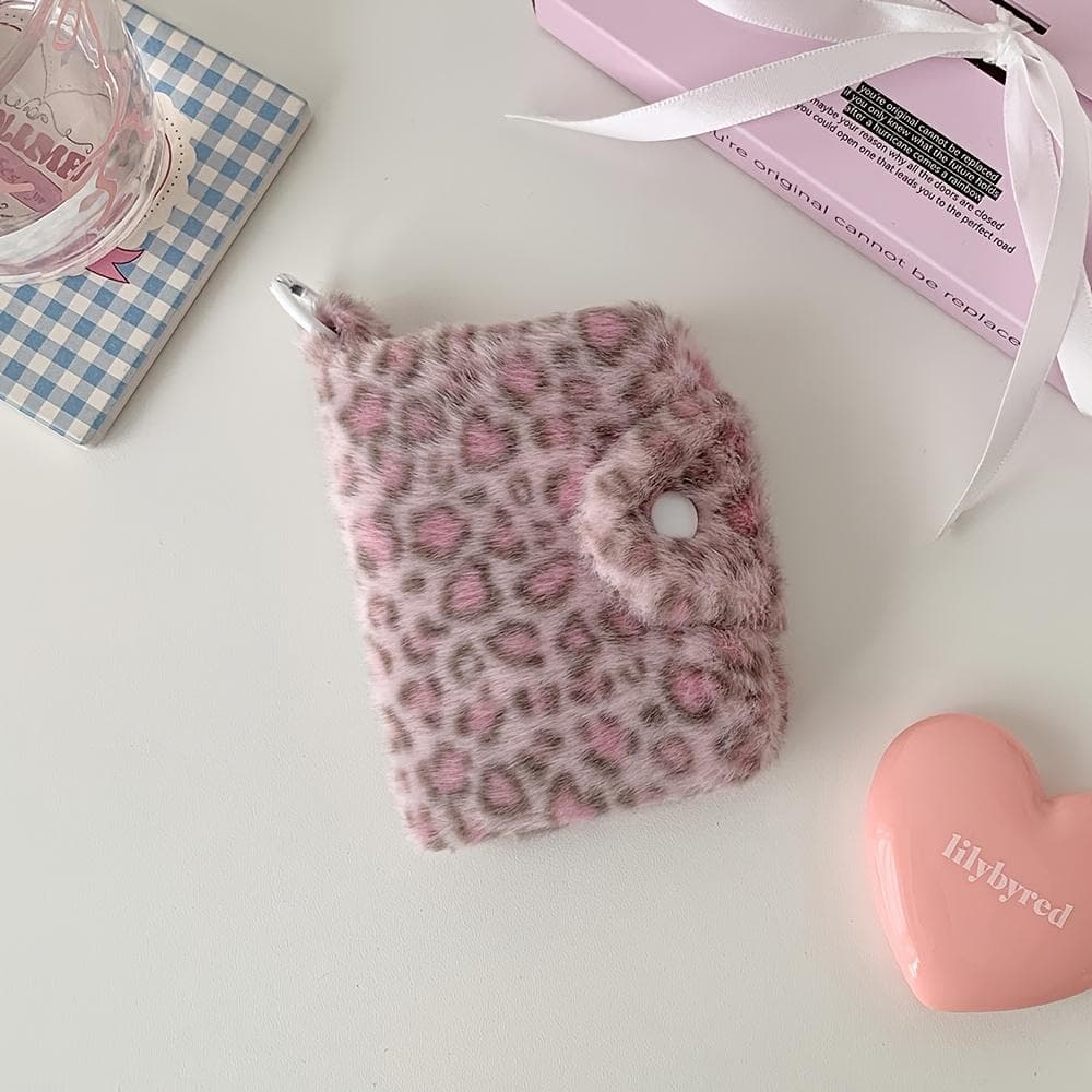 1pc Women's Cute Leopard Print Snap Wallet & Card Holder Korean Style Compact Coin Purse Suitable for Travel, Daily Use