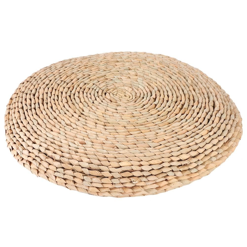 Cattail Hand‑Woven Pouf Tatami Seats Cushion for Yoga Balcony Bay Window Decoration