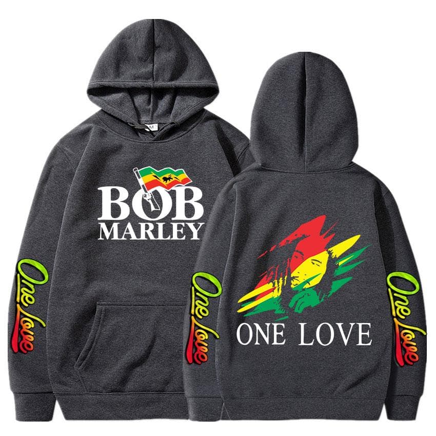 Rapper Bob Marley Hoodies Legend Reggae One Love Hooded Sweatshirts Men Women Fashion Long Sleeve Oversized Pullovers Streetwear 3XL