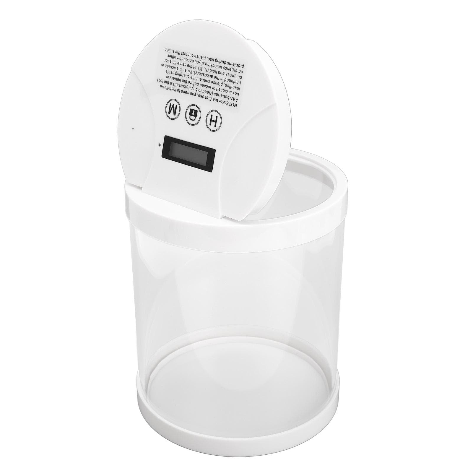Time Locking Box for Cell Phone Food Smart LCD Auto Unlocking Timed Lock Storage Container