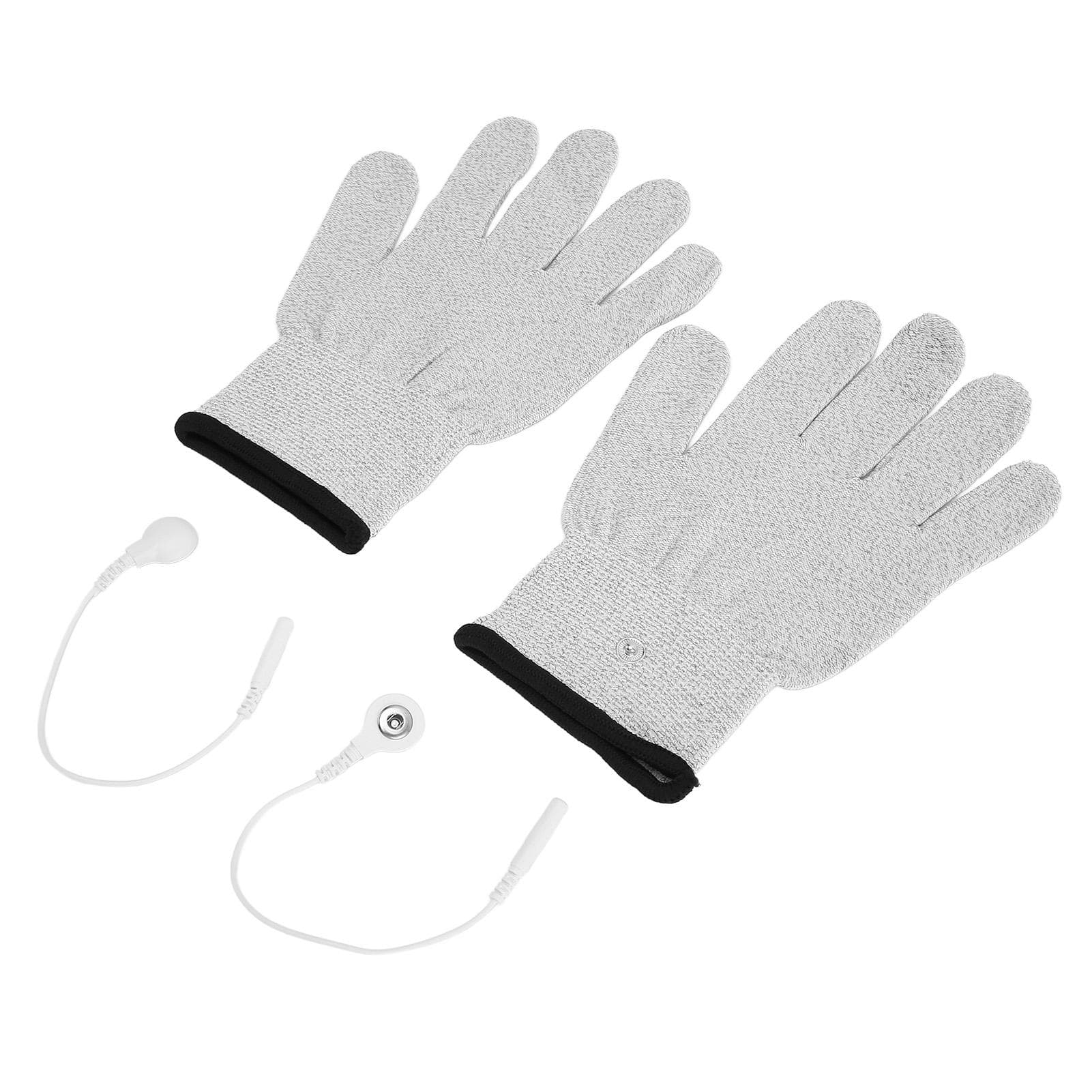 Electrode Gloves Conductive Fiber Electrode Massage Gloves with Lead Wires for Pain Injuries