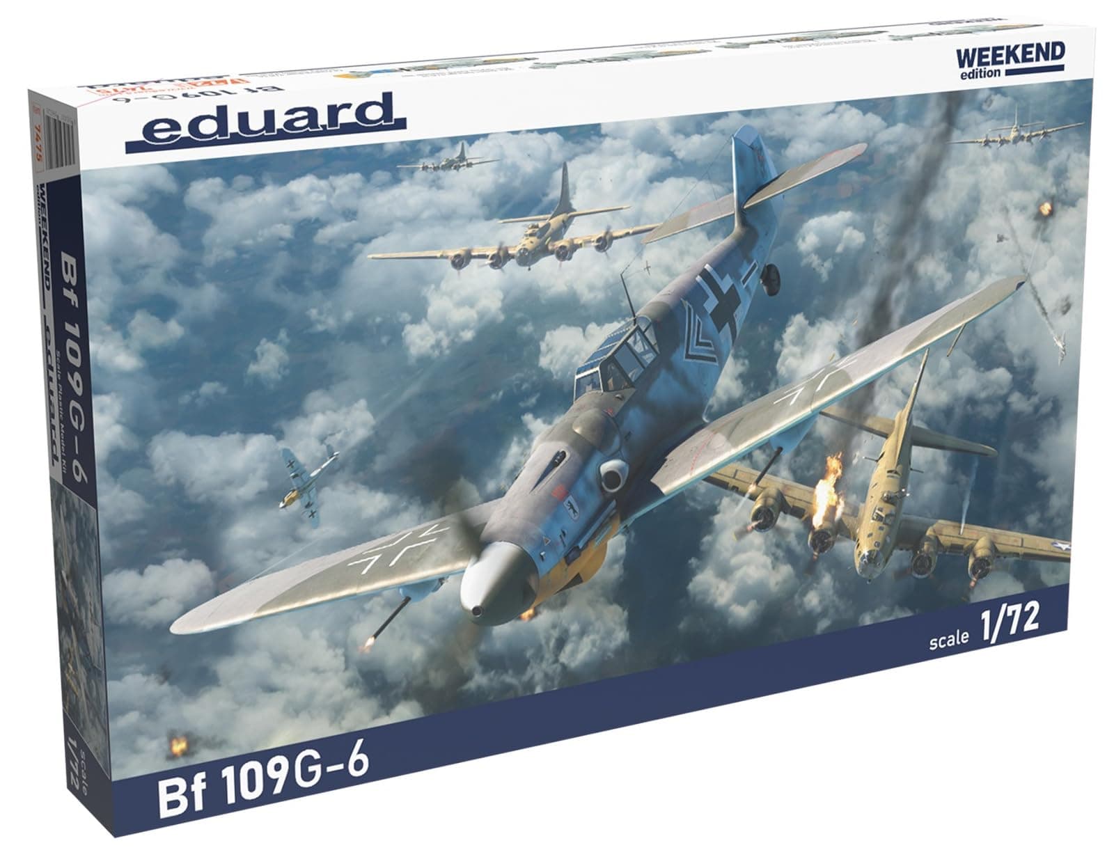 Eduard Weekend Edition Plastic Model Kit EDU7475 1/72 Bf109G-6 (Airplane)