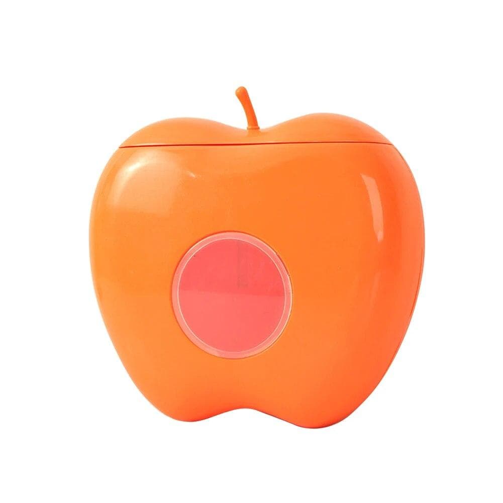 Apple Shape Disposable Food Cover Storage Box Wall-mounted Plastic Wrap Elastic Fresh Keeping Bag Organizer Kitchen Container orange