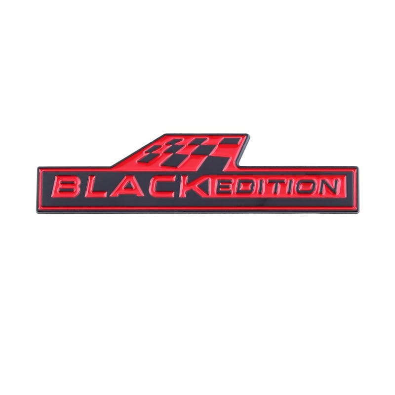 3D Metal Black Edition Emblem Car Sticker Tools Badge for All Models Decoration Accessories 5