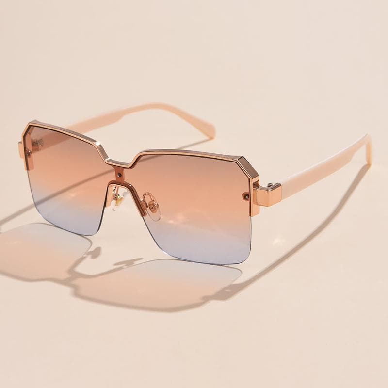 Retro Women Sunglasses Luxury Brand Design Vintage Square Alloy Frames UV400 Protection Fashion Shades Eyewear For Female show as picture