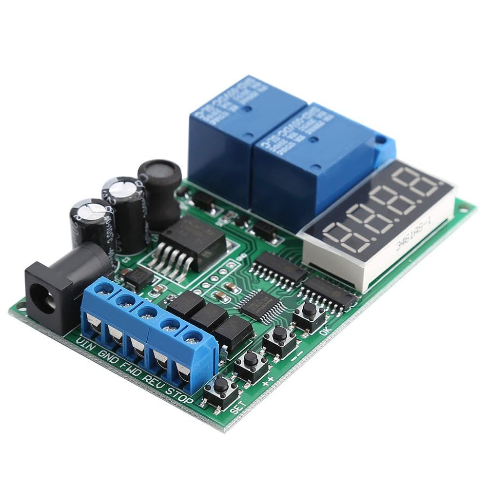 5V 24V Motor Forward Reverse Controller Timing Delay Time Cycles Relay
