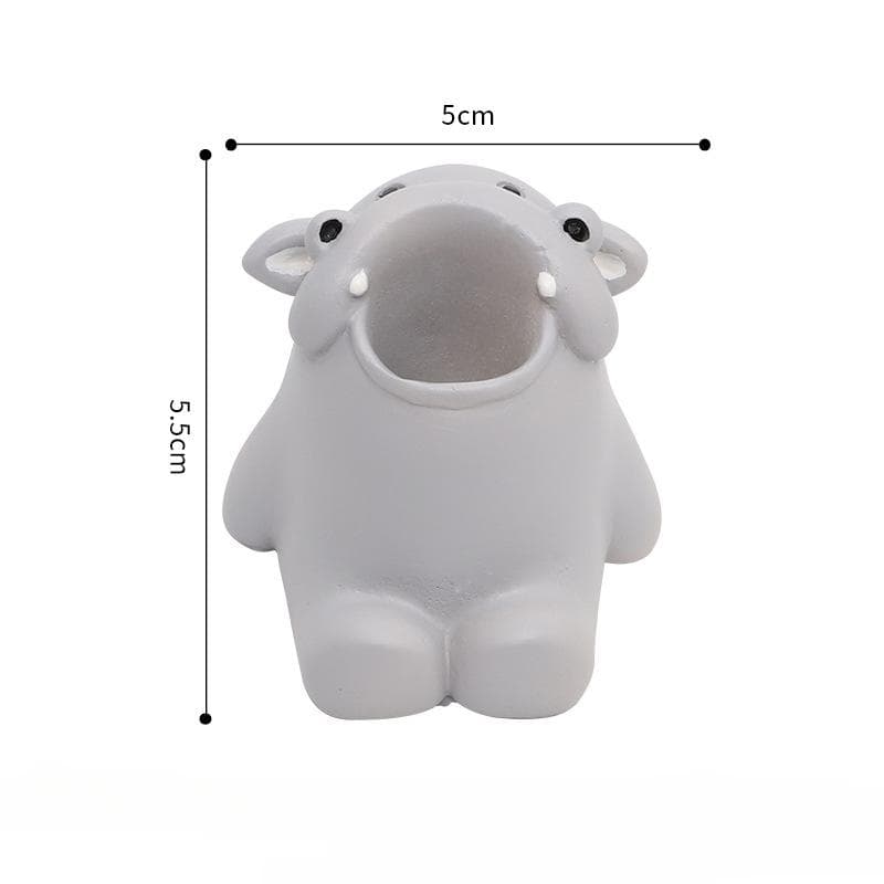 Cartoon Animals Pen Container for Desk Stationery Storage Office School Accessories and Toothbrush Holder