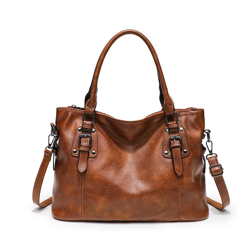 Fashionable European and American Women's Bags, Retro and Simple Single-shoulder Bags, High-quality Handbags, Elegant Crossbody Bags brown
