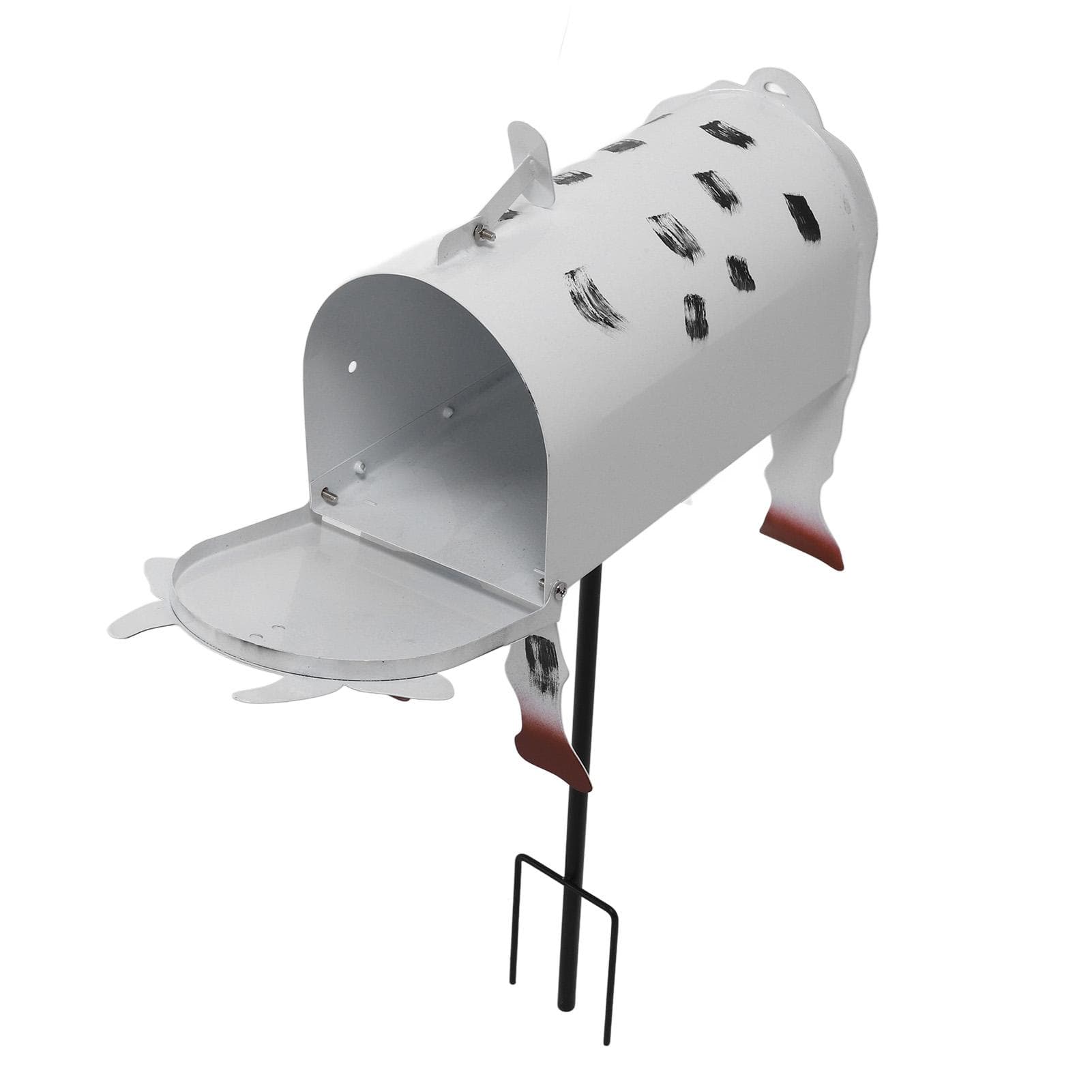 Cow Mailbox Cute Sunproof Colorfast Ample Inner Space Cow Letter Box Cover for Outdoor Yard Decor