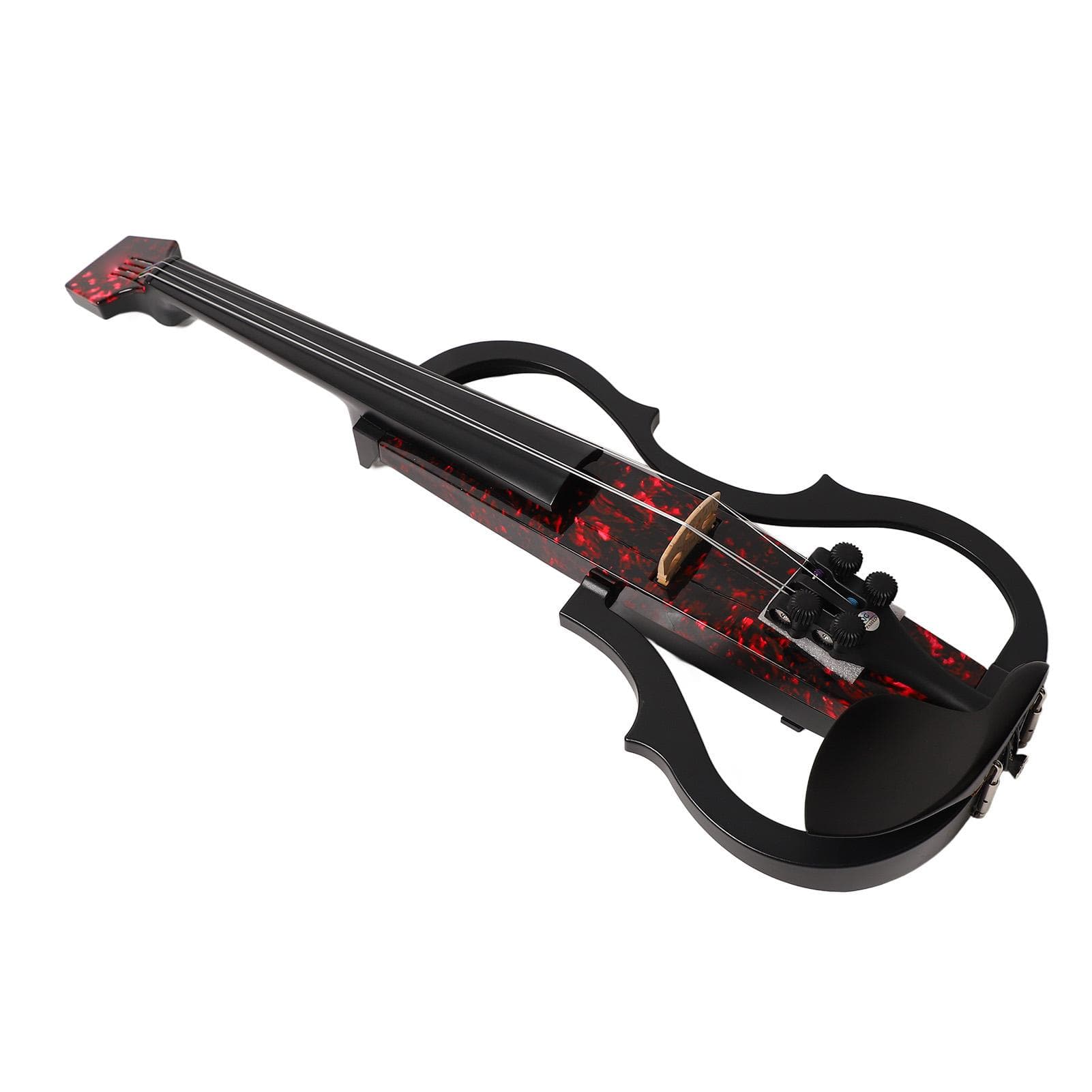 Headless Electric Violin Carbon Fiber Body ABS Edge Silent Electric Violin for Practice Performance