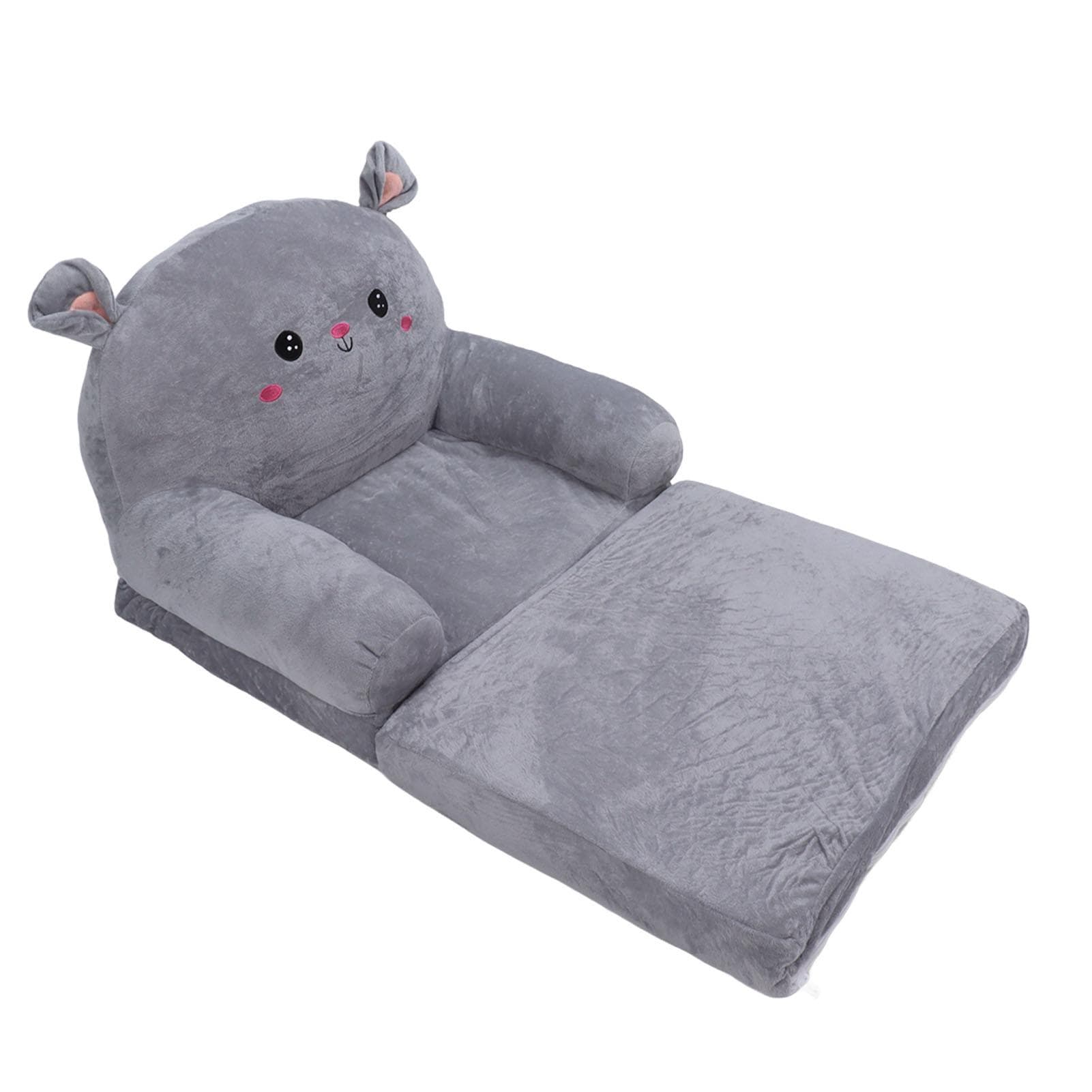 2 In 1 Cartoon Children Folding Sofa Cloth and Sponge Ventilate Cartoon Children Flip Open Sofa for
