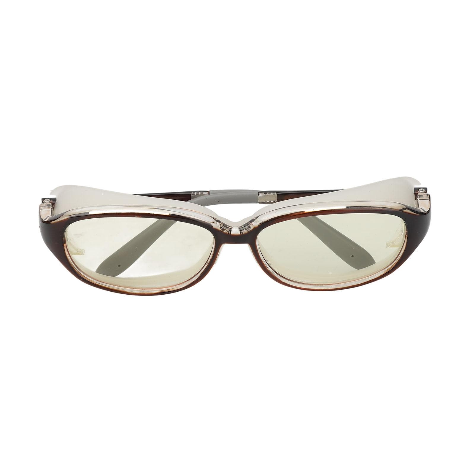 Cycling Sunglasses Light Yellow Anti Fog Side Shields UV Resistance Sports Sunglasses for Outdoor