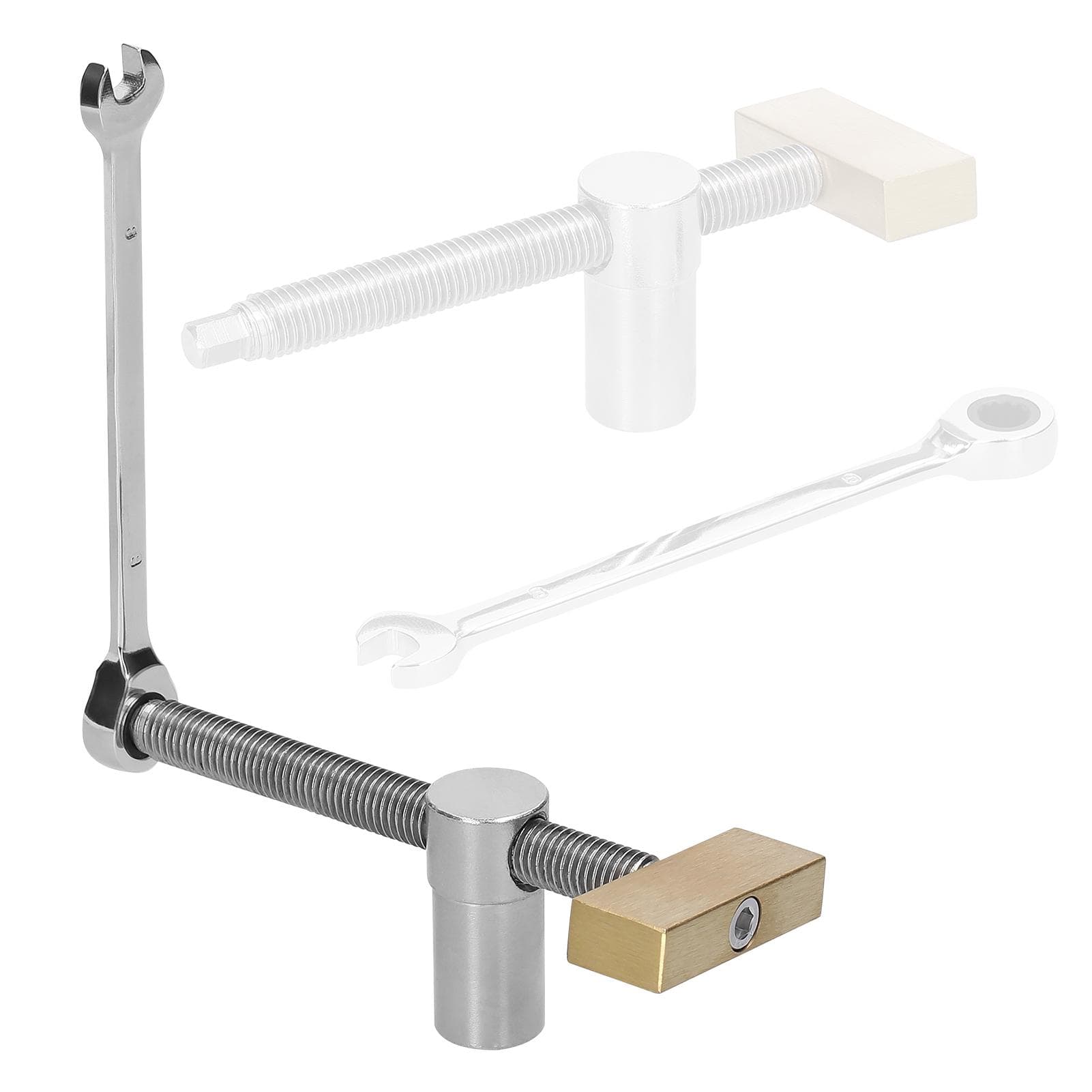 Bench Dog Clamp for 19mm Hole Woodworking Desktop Clip Stainless Steel Fast Fixed Clip Adjustable multicolour