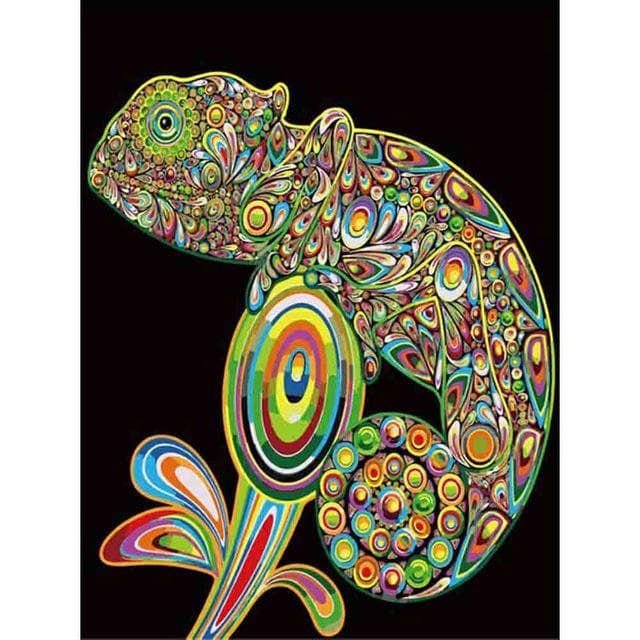 5D Diamond Painting Chameleon Pictures of Rhinestones Diamond Embroidery Animals Painting Home Decor 20X30CM