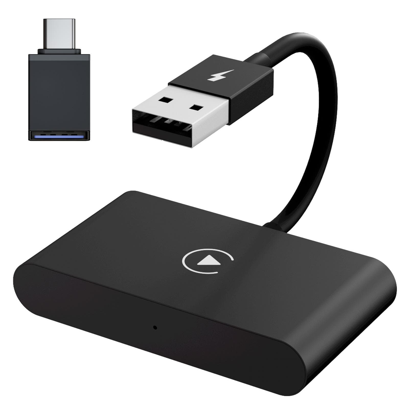 Wireless Android Auto Adapter, Android Auto Dongle Replacement for Samsung Oneplus, Plug & Play, Type 1 black