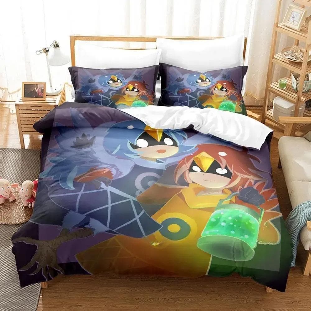 3D Print Game OneS Bedding Set,Duvet Cover Comforter Bed Set Quilt Cover Pillowcase,King Queen Twin Size Boys Girls Adultse 135x200cm 2pcs