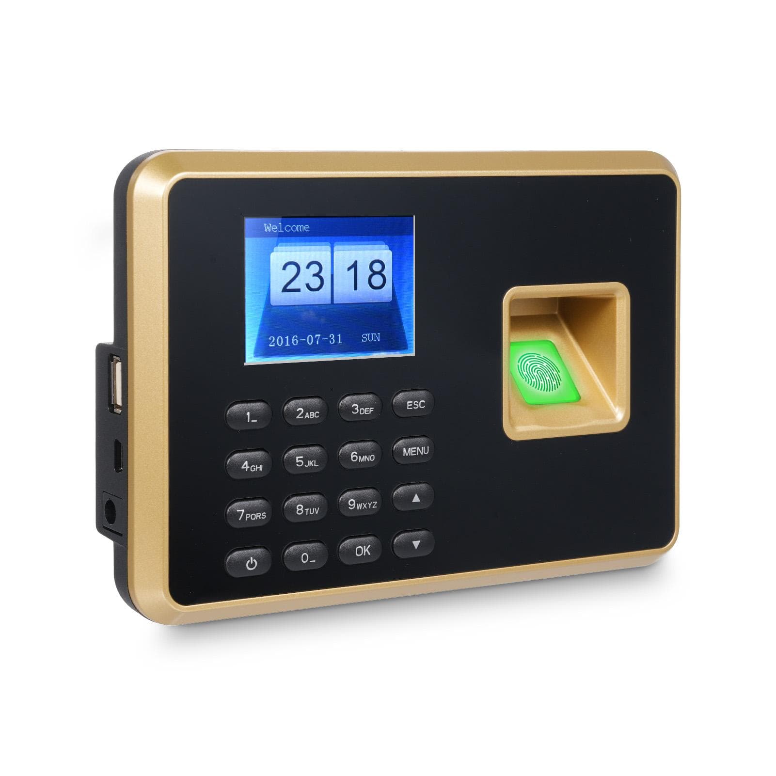 Bisofice Biometric Time Clock Attendance Machine for Employees Support 1000pcs Fingerprint/1000pcs EU-1