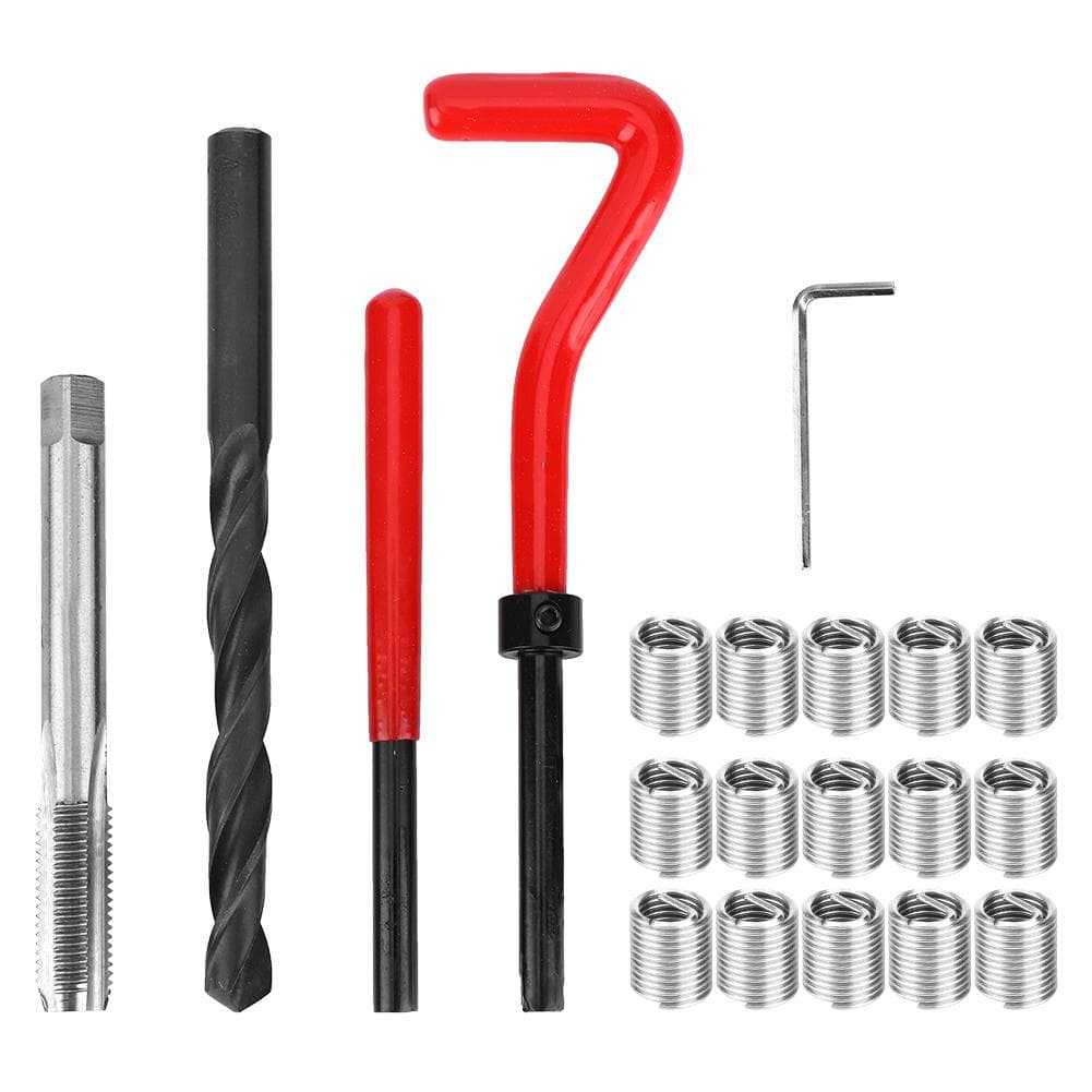 20 Pcs Thread Inserts M9x1.25 Female Thread Repairing Accessory Assortment Kit