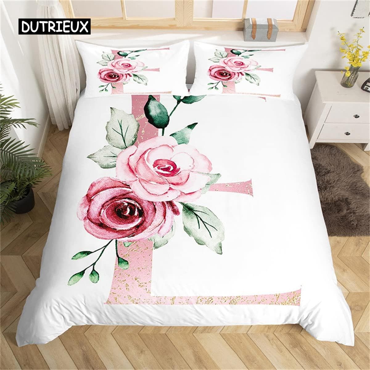 Chinese Style Flower Duvet Cover Vintage Comforter Cover Microfiber Garden Floral Bedding Set Bedclothe Juvenile Adult Bedroom EU single(135x200cm)