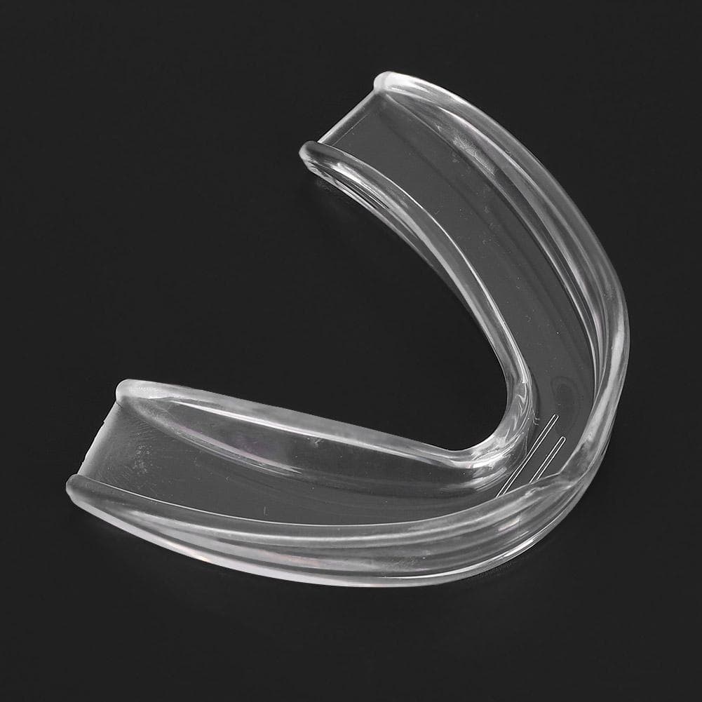Chilren Adults Transparent Mouth Guard Teeth Tooth Protector for Boxing Basketball Rugby (L)