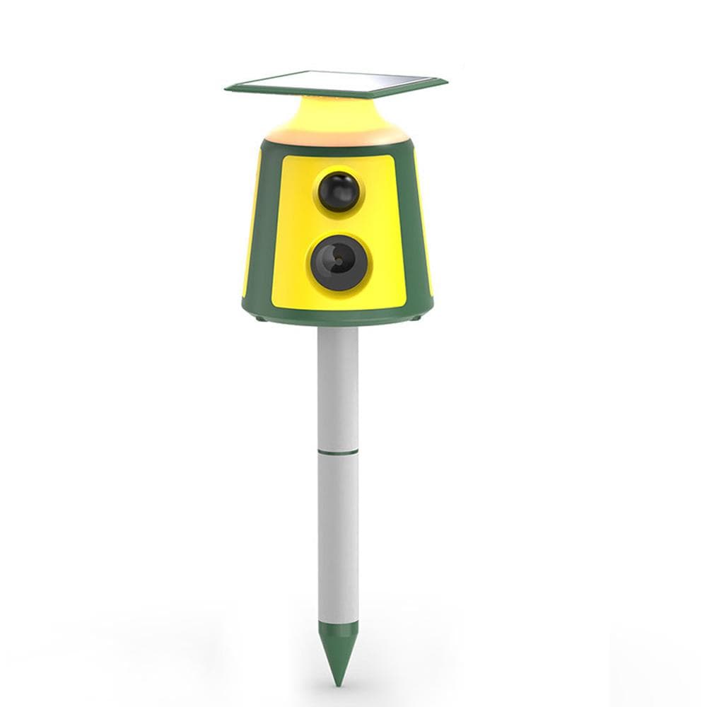 USB Rechargeable Outdoor Waterproof Animals Driving Device Solar Energy PIR Sensor Animals Repeller multicolour