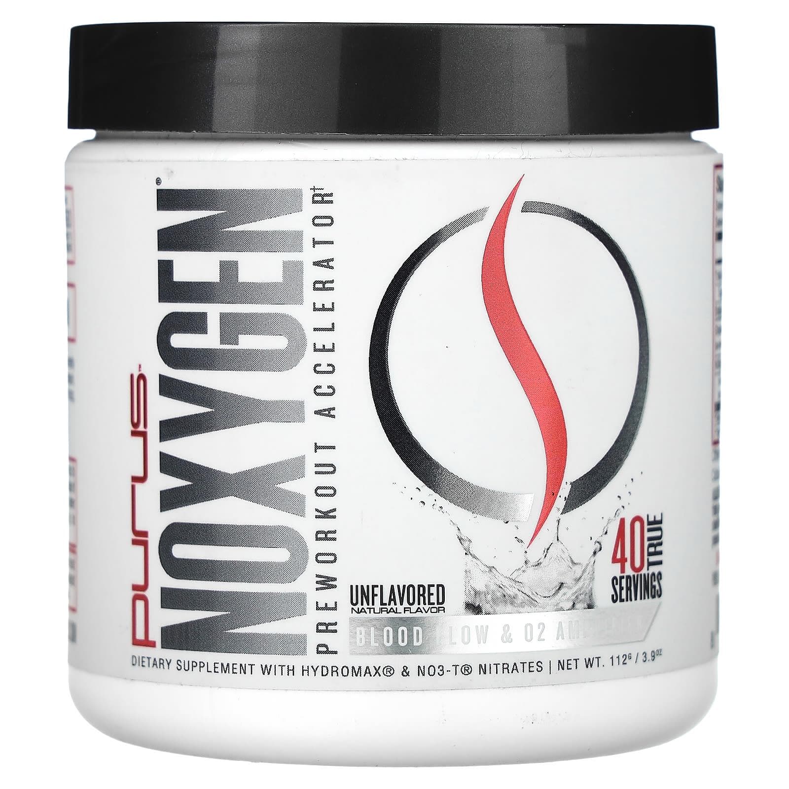 Purus Labs, Noxygen Pre-Workout Accelerator, Unflavored, 3.9 oz (112 g)