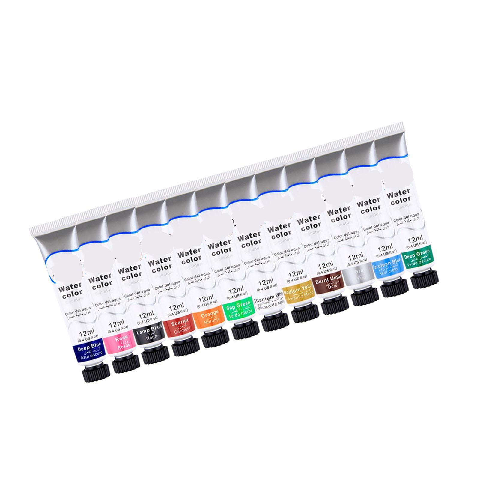 Kids Painting Pigment DIY 12 Colors Pigment Paint for Canvas Wood Clay Fabric Ceramic Crafts
