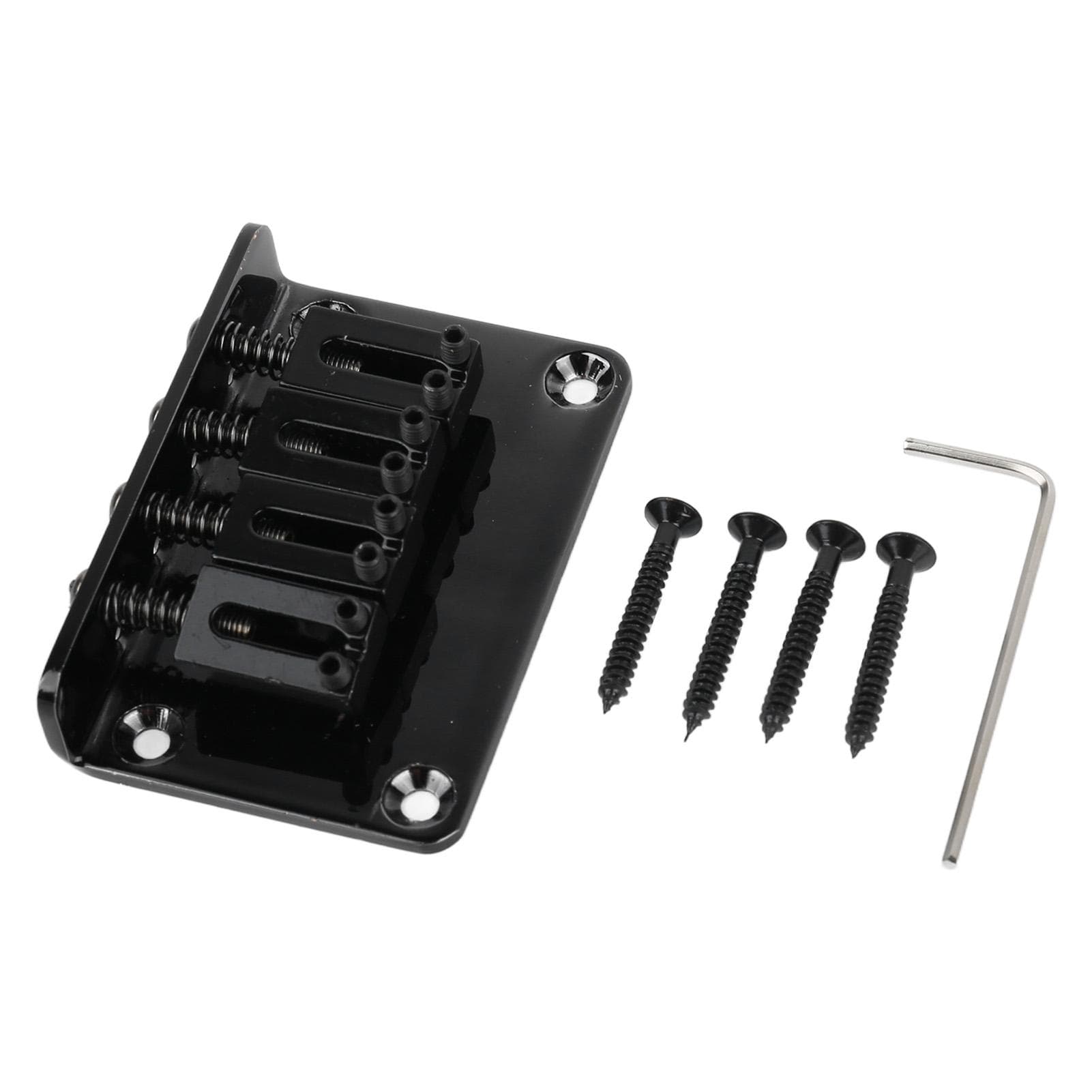 Electric Guitar Bridge 4 String Metal Fixed Hardtail Saddle Musical Instrument Accessories with