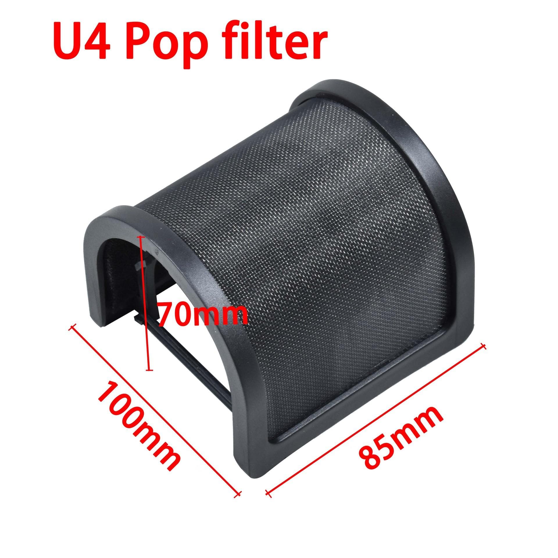 U-shaped double-layer blowout-proof net professional recording studio soundproof cover USB podcast