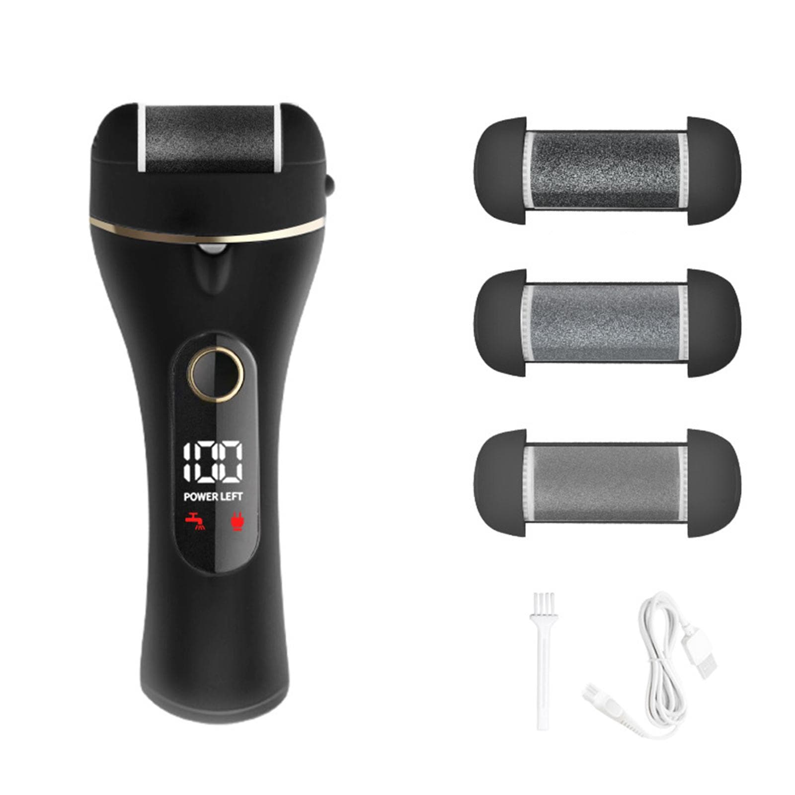 Electric Foot Sharpener Pedicure Automatic Rechargeable Pedicure Pedicure Machine black