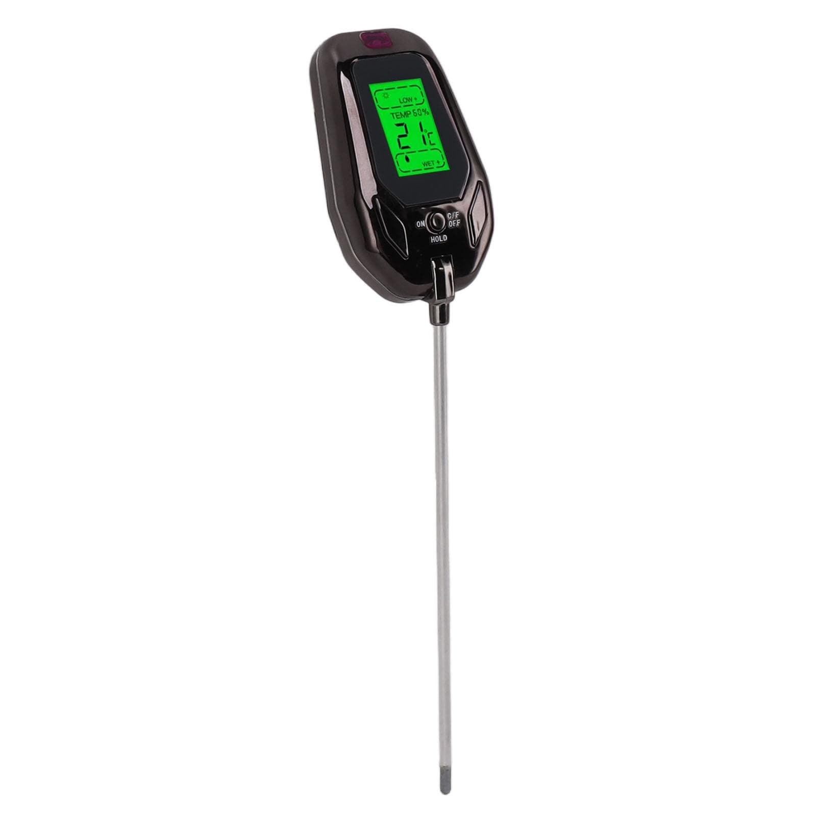 Soil Tester Moisture Light PH Temperature Humidity 5 in 1 Plants Crops Flowers Vegetable Soil