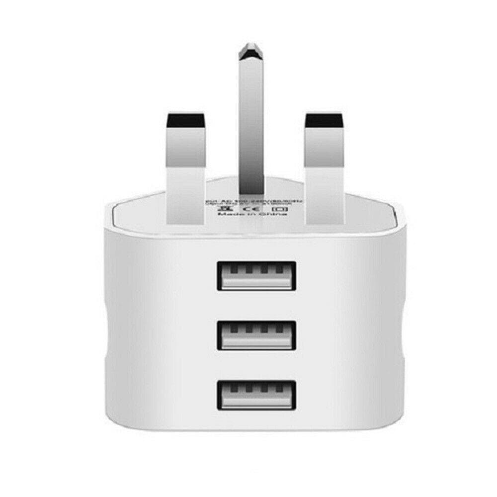 Mains 5v2.1a Uk Plug Charging USB Charger 3 Pin Plug Adapter Power Adapters Wall Charger 3