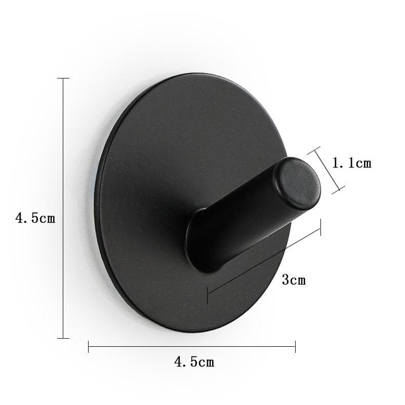 304 Stainless Steel Adhesive Hook - Strong, Punch-Free Door Clothes Hook