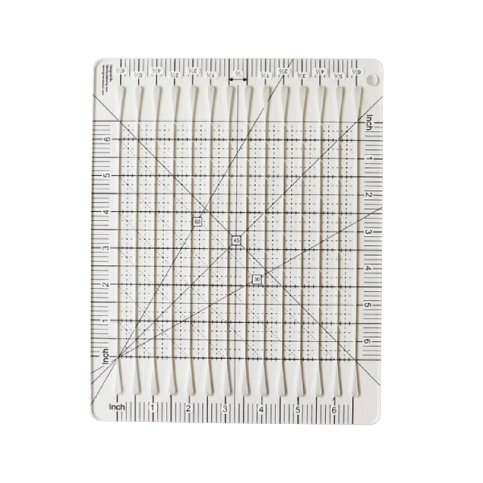 Quilting Ruler Acrylic Transparent Quilter Ruler for Easy Cutting Quilting Sewing Crafts transparent