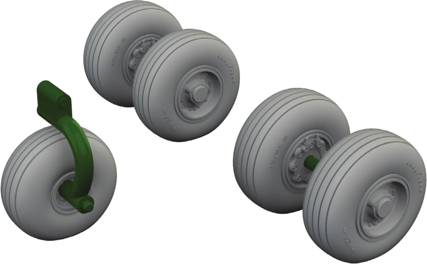 Eduard Jaguar Wheels Plastic Model Parts EDU6481138 1/48 GR.1/GR.1A (for Airfix) (Airplane)