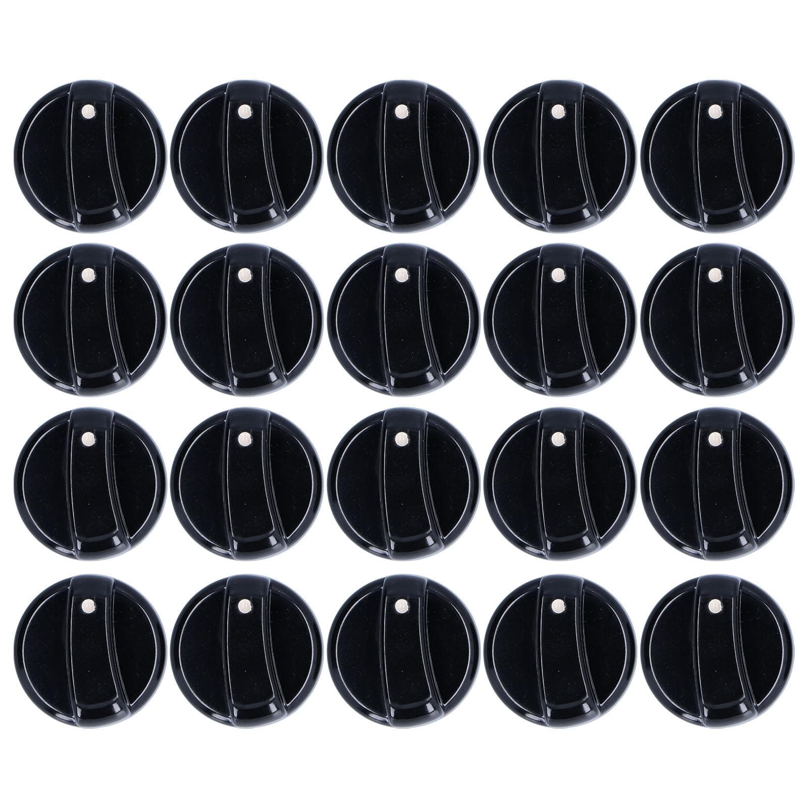 20PCS 8mm Universal Kitchen Range Control Knob ABS for Gas Stove Microwave Oven Water Heater