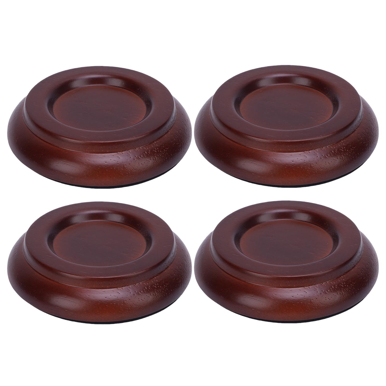 4 Pcs Piano Caster Cup Solid Wood Foam Base Non Slip Anti Noise Universal Upright Piano Caster Pad