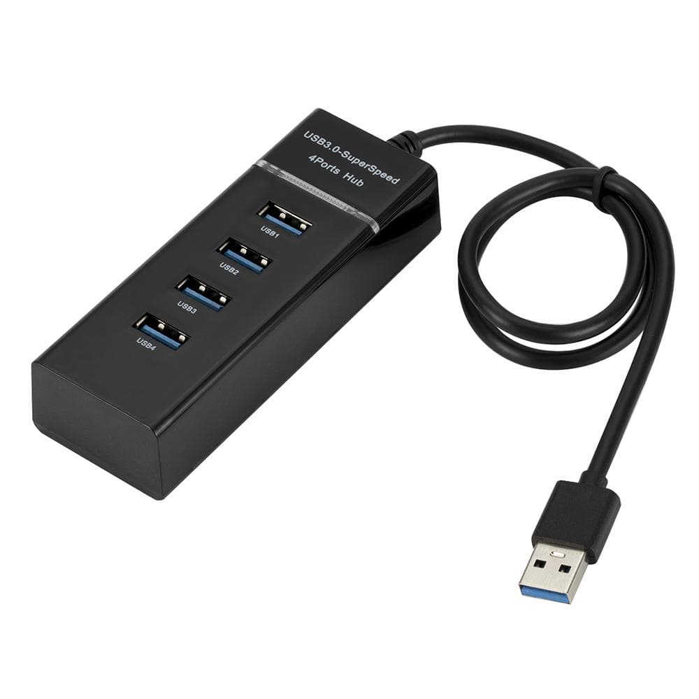High Speed USB Hub 4 Port USB 3.0 Multi HUB Splitter Expansion for Desktop PC Laptop Adapter USB HUB black
