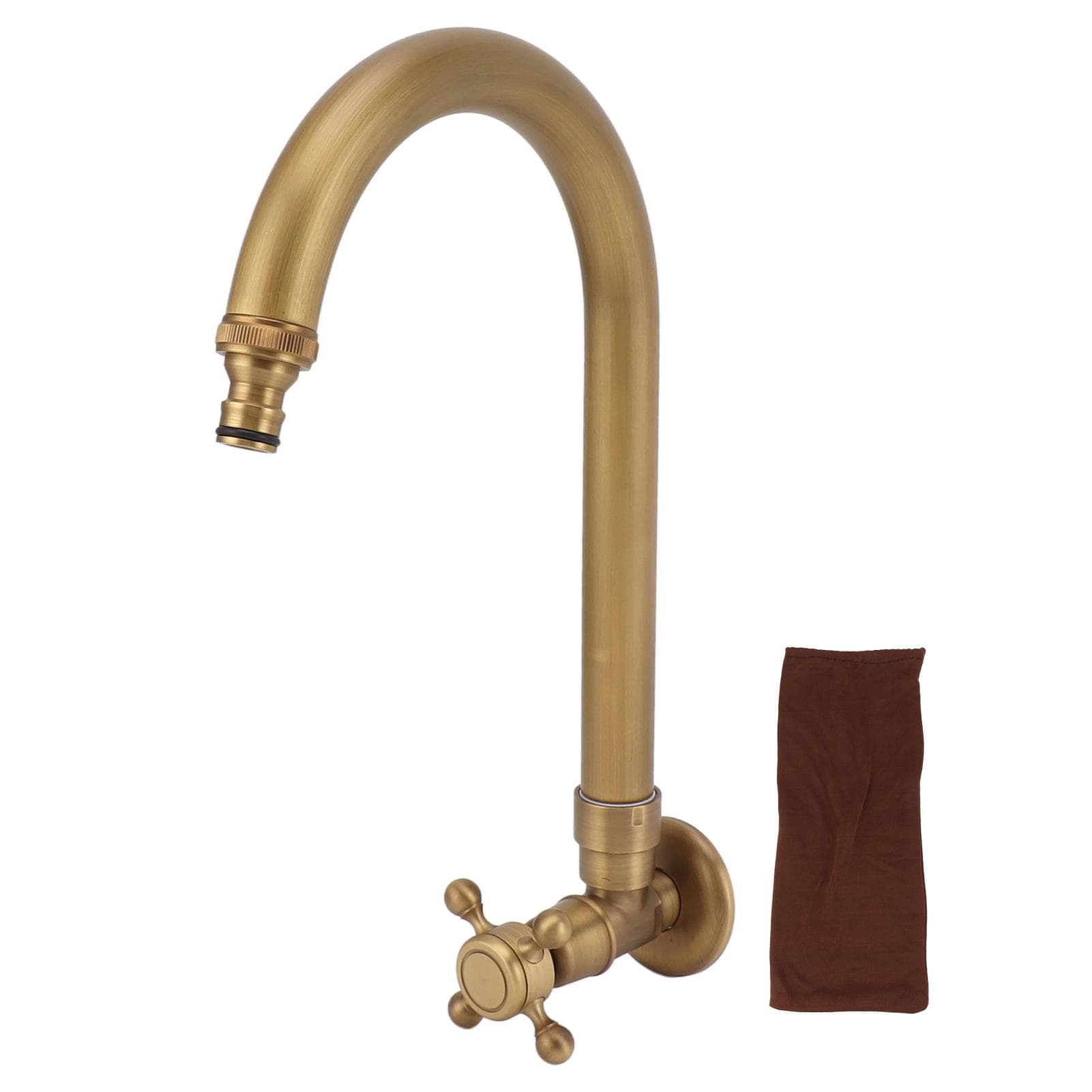 Garden Outdoor Faucet Antique In Wall Frost Crack Prevention 360 Degree Rotation Single Cold Water