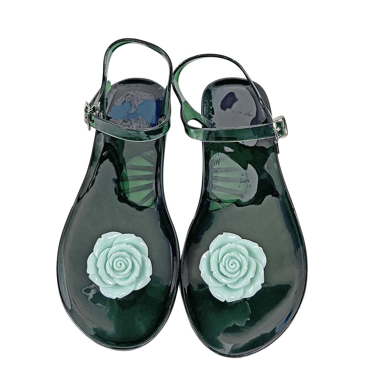 Women's Fruit Jelly Sandals –Clear Soft PVC Summer Slippers, Non-Slip Casual Beach Shoes, Transparent Lemon Sandals 39
