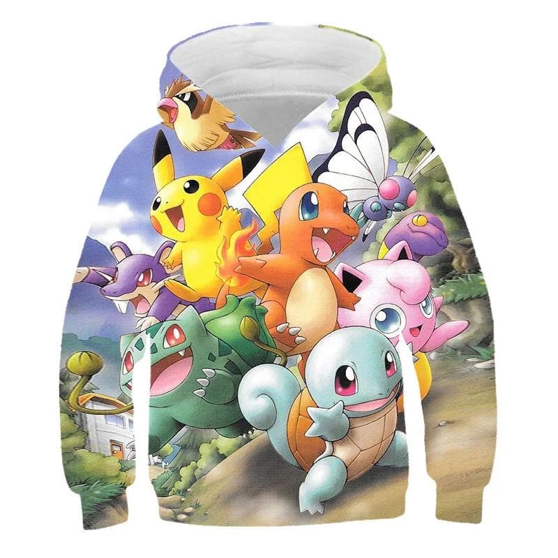 Fall/Winter 2022 Kids Cartoon Hoodie Sweatshirt Long Sleeve Kids Clothes Boys Girls Cool Tops 4-14 Years Old Streetwear 110