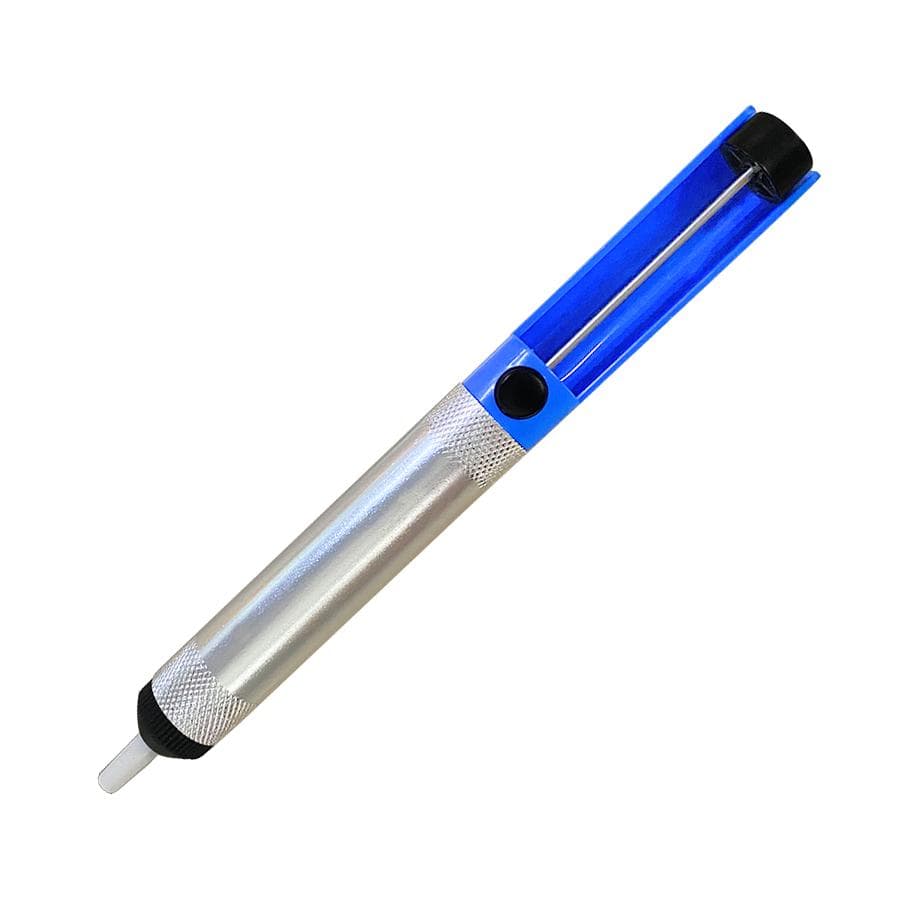 Aluminium Desoldering Suction Pump Tool Solder Sucker Suction Tin Pen Removal Device Blue Vacuum Soldering Iron Desolder blue