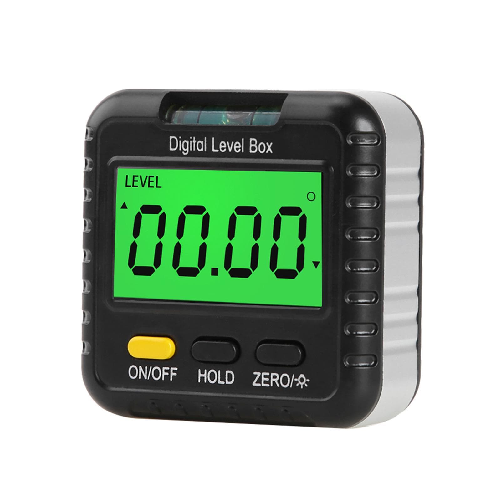 Digital Angle Finder Gauge 360 Degree Mini Digital Protractor Inclinometer Magnetic Angle Cube with bubbles black