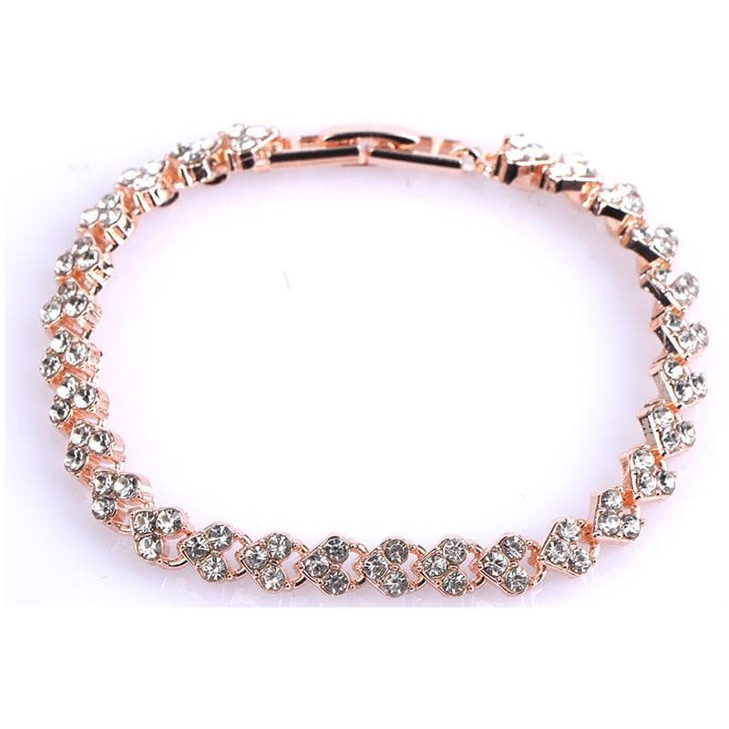 Magnetic Therapy Bracelet Beads Health Care Magnetic slim Jewelry Women'S Crystal rose gold