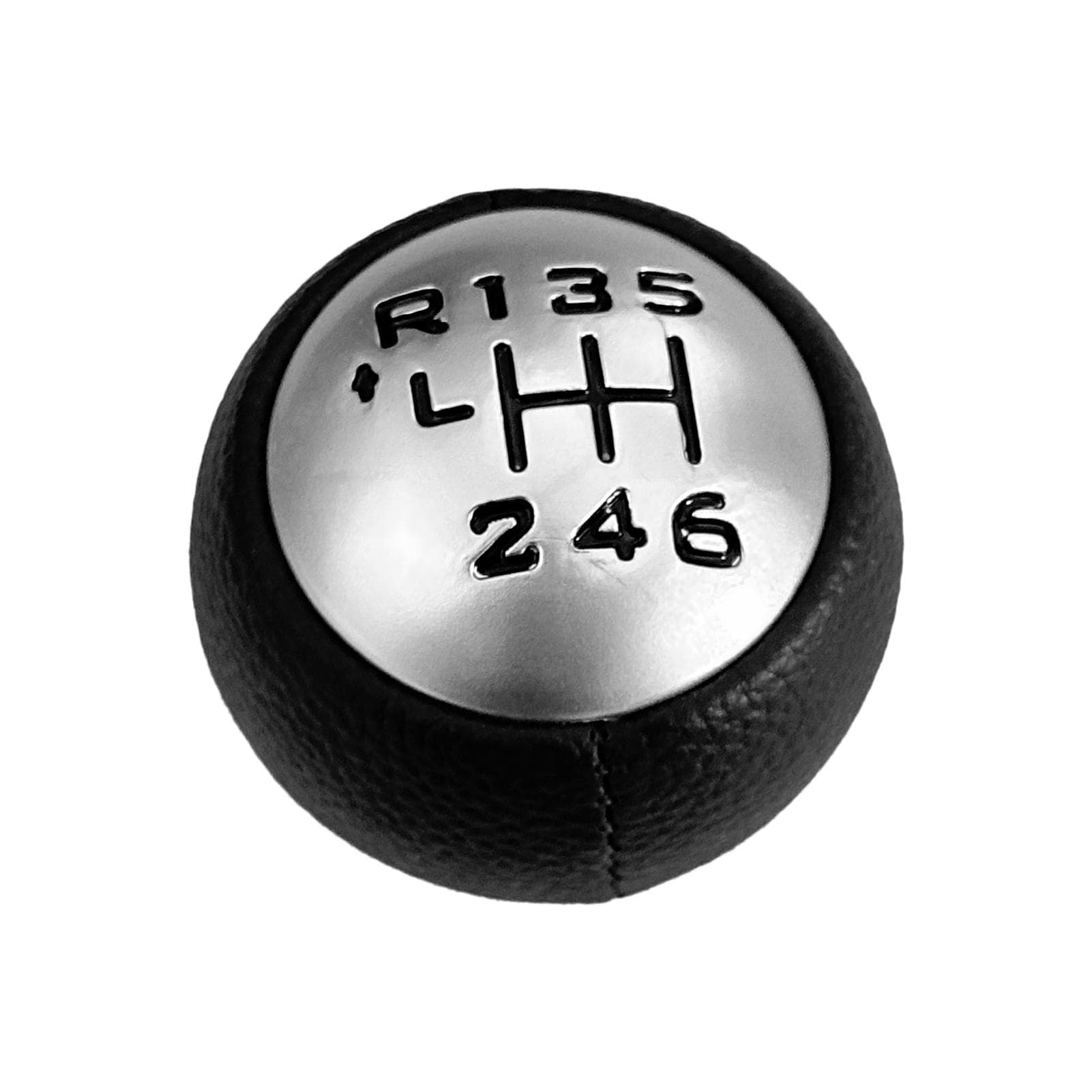 Gear Knob 6 Speed, Car Manual Shift Knob Replacement for Peugeot 307 308 3008 407 5008 807 black