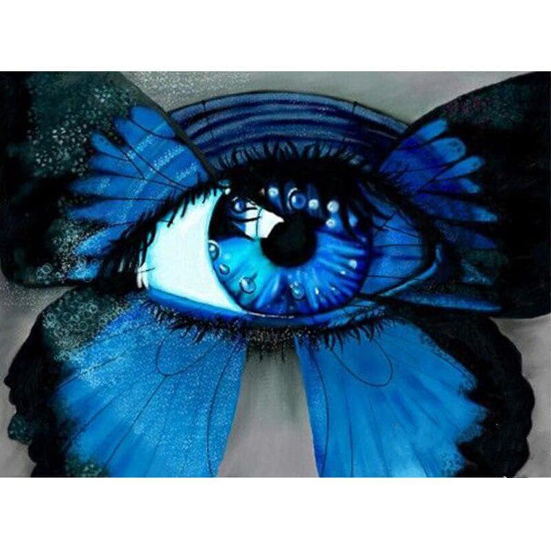 Diamond Dots Kits Eye Butterfly Diamond Painting Embroidery Full Drill Cross Stitch Needlework 20X30CM
