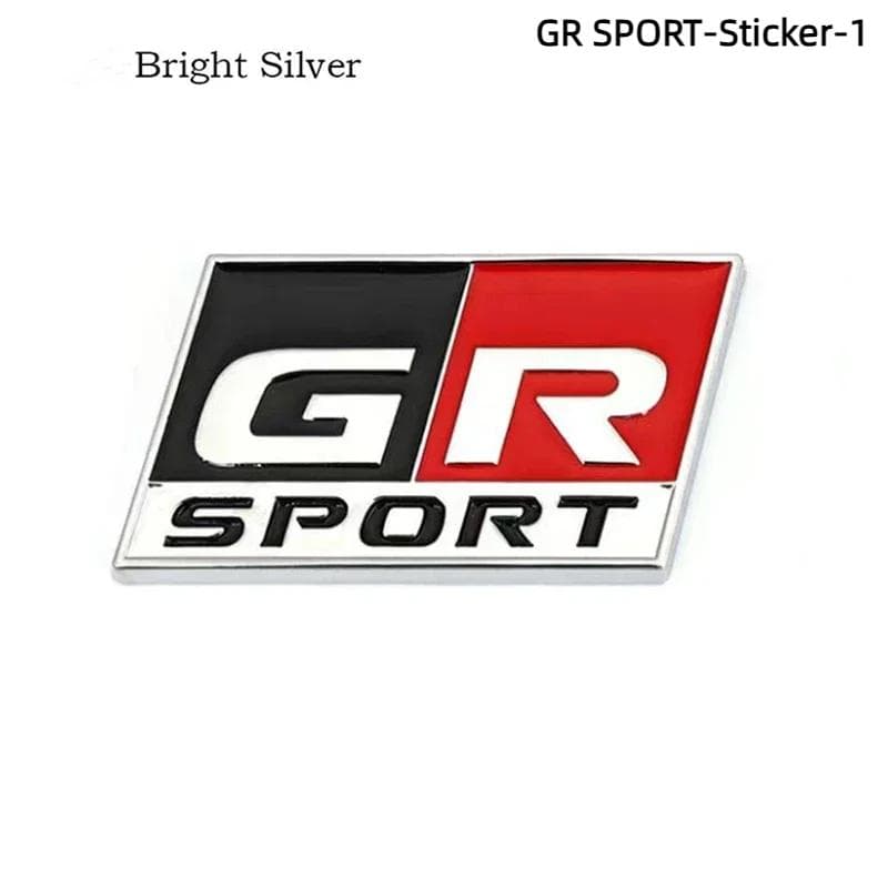 3D Metal GR Sport Logo Car Sticker Labeling Emblem Badge Decals Accessories GR SPORT-Sticker-1